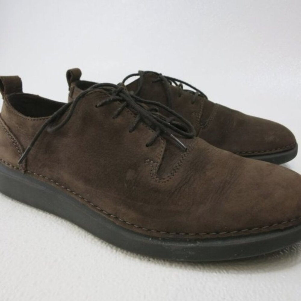 Clarks Active Air Dirty Nubuck Leather Oxfords Shoes Casual Footwear Mens Sz 8 - Picture 2 of 7